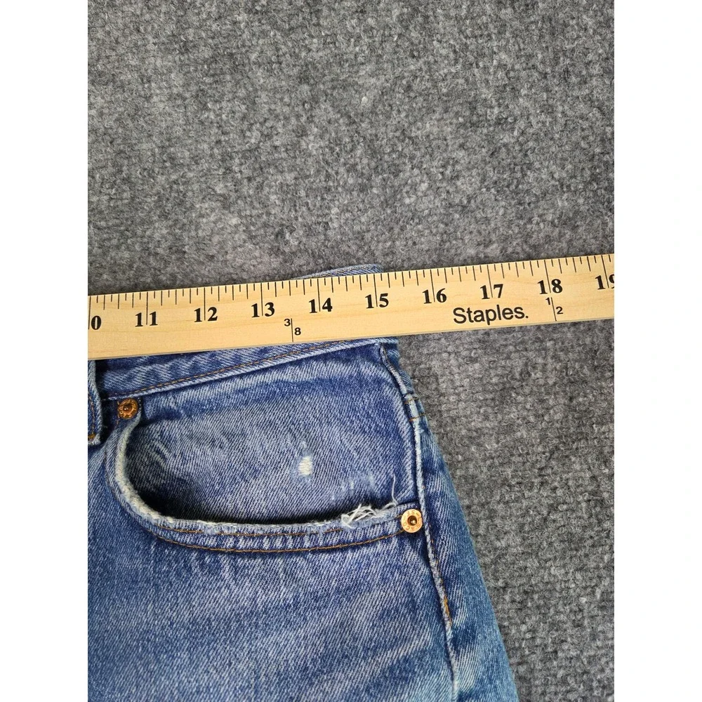 Vintage Levi's 501‎ Jeans Mens 34x34 Blue 80s Made in USA Button Fly Distressed